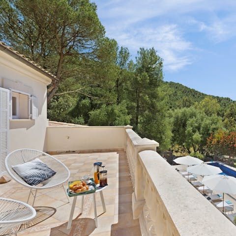 Enjoy hilly views which might tempt cyclists to climb Sa Calobra