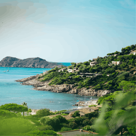 Explore the Côte d'Azur, including chic Sainte-Maxime, 4 kilometres away