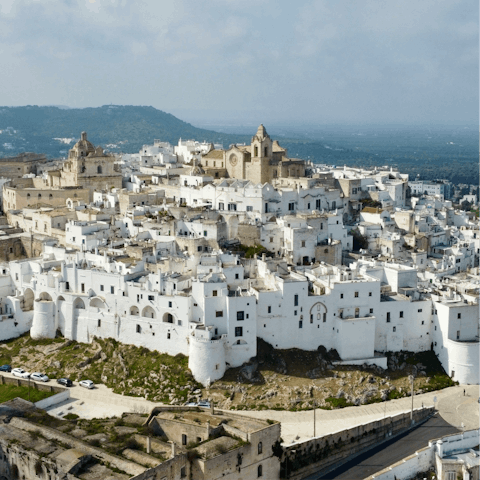 Wander the streets of Ostuni, just a few minutes away