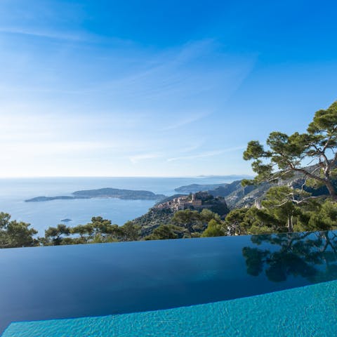 Marvel at the view from the infinity pool