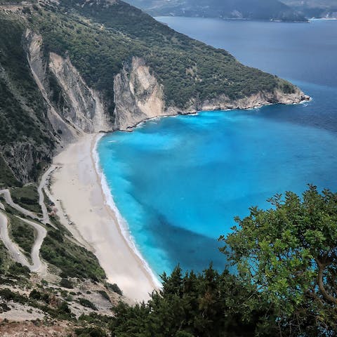 Spend heavenly days down on Ivo beach, just a two-minute drive away