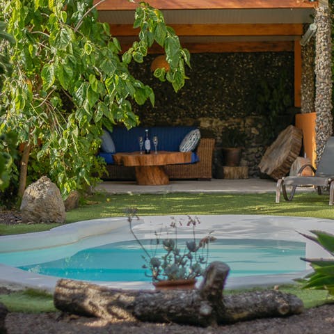 Take a dip in the private pool under the Spanish sun