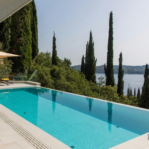 Relax and unwind with a swim in the private pool