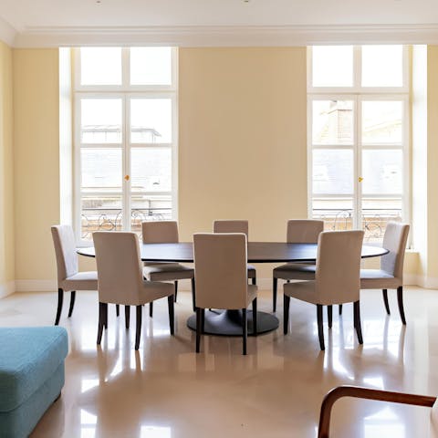 Lay the table for an atmospheric evening meal in