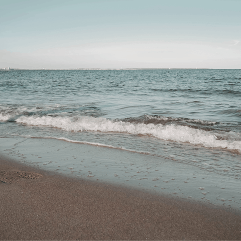 Drive over to Tsoukalia Beach on the east side of the island in about ten minutes