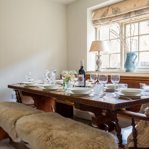 Gather around the table and share the simple joy of wonderful food and conversation