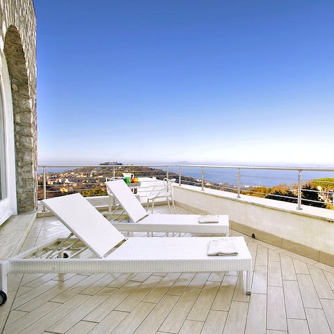 Take in the breathtaking views of the Mediterranean