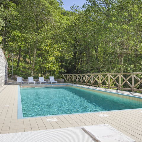 Cool down with a dip in the pool