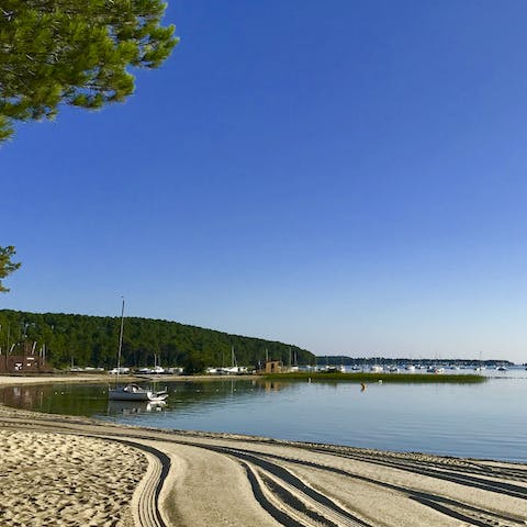 Stroll along the water's edge and enjoy refreshing swims