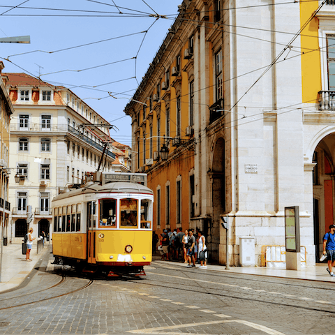 Explore the beauty of Lisbon from this home's central location