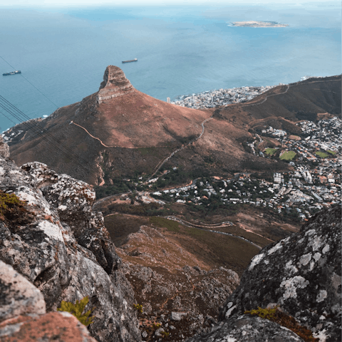 Take a scenic cable car ride up Table Mountain