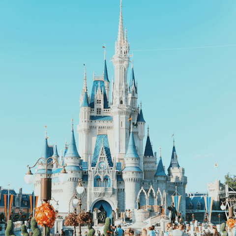 Visit Walt Disney World Resort, just thirteen-minutes away by car