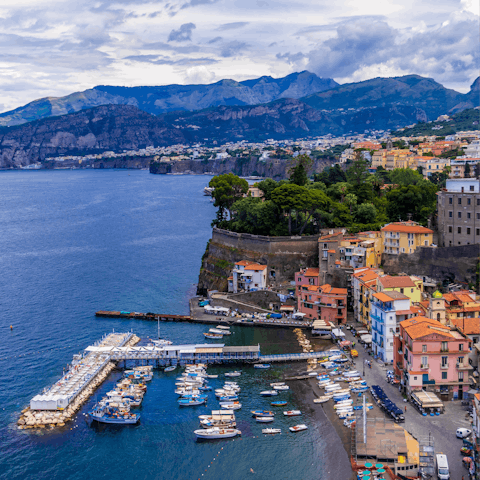 Take a boat tour of the Sorrento coast – the marina is a short drive away