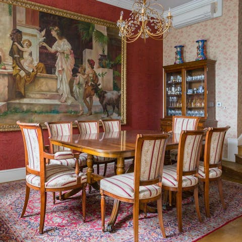 Sit down to an elegant dinner