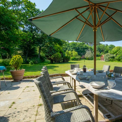 Fire up the barbecue for alfresco meals on the terrace