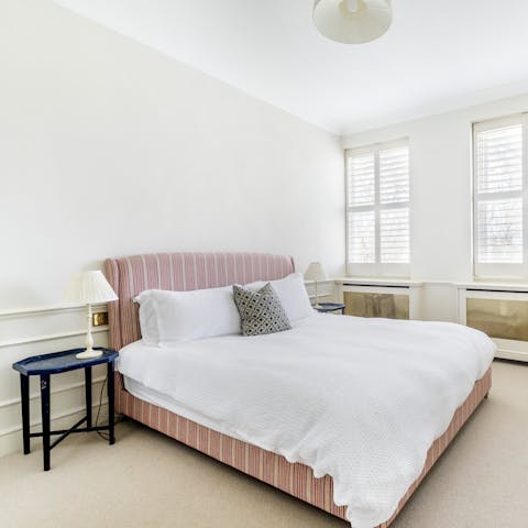 Enjoy a peaceful night's sleep in the comfortable bedrooms