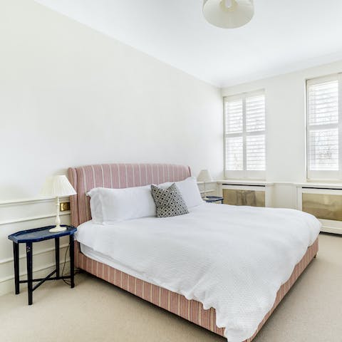 Enjoy a peaceful night's sleep in the comfortable bedrooms