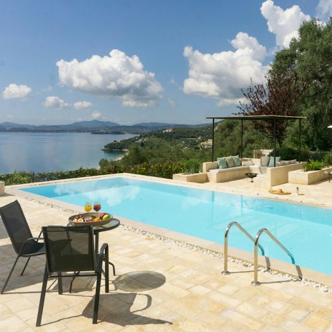 Embrace total relaxation while swimming in the pool