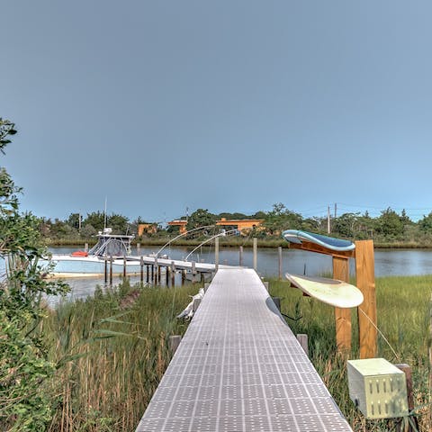 Make use of the kayaks from your own exclusive boat dock