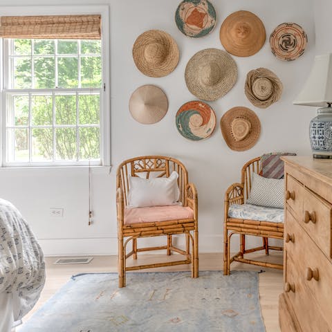 Enjoy a restful night's sleep in super stylish, characterful bedrooms