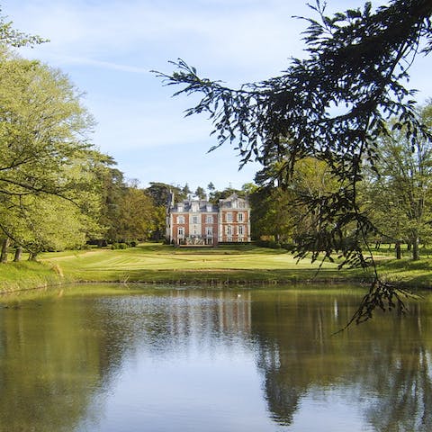 Take the kids tadpole fishing on the private pond