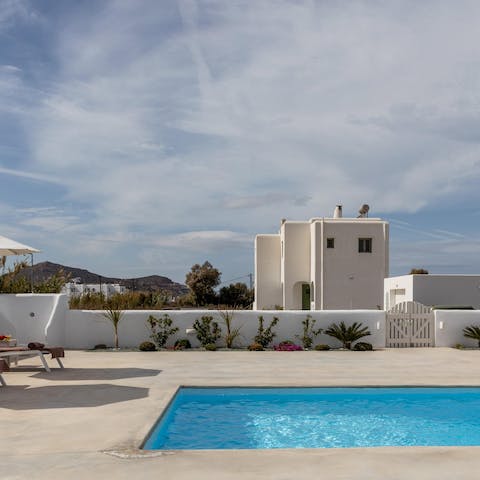 Take a refreshing swim in one of the private swimming pools