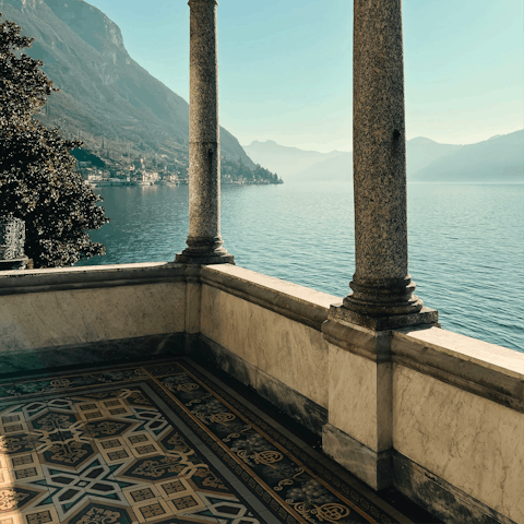 Walk ten minutes north to the shores of Lake Como