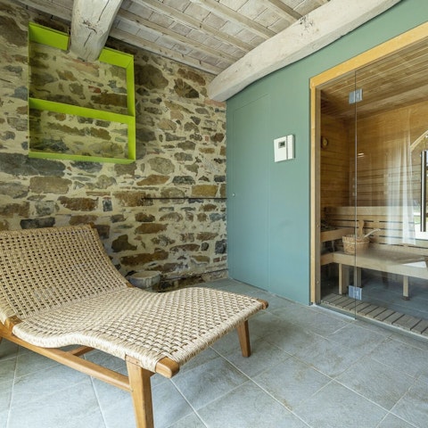 Feel a wonderful sense of wellbeing after a session in the sauna