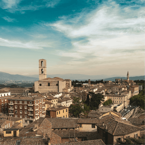 Enjoy an adventure to the beautiful city of Perugia