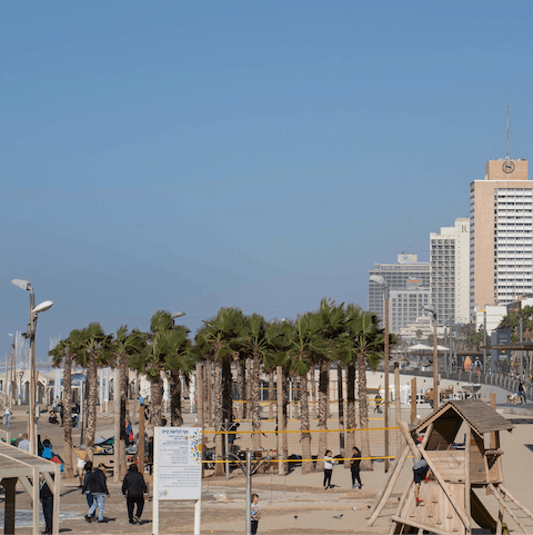 Enjoy the tropical vibes of Banana Beach, just a short walk away