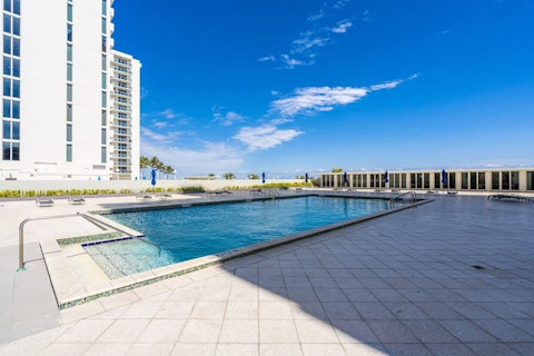 Cool off in the pool before heading to the beach