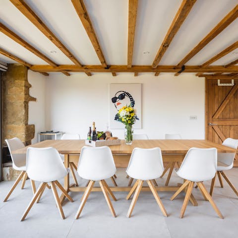 Savour fresh local produce while dining at home