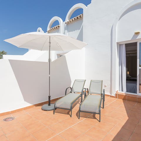 Pick out a lounger and while away the hours in the sunshine