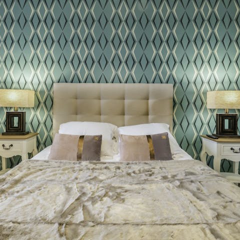 Relax on the bed after exploring Madrid