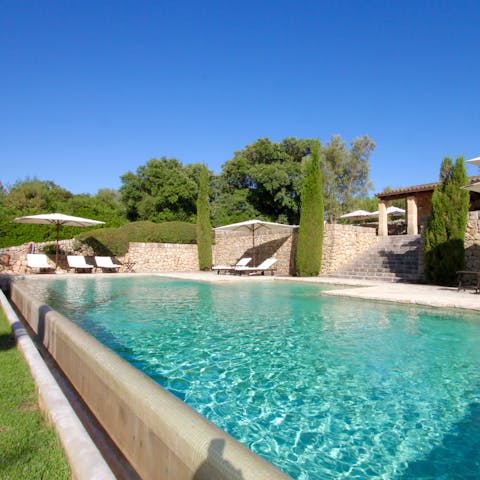 Soak up the sun from the beautiful private pool