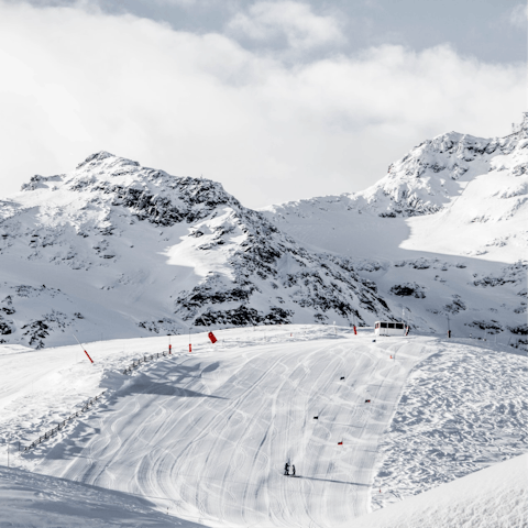 Hit the slopes at La Balme, just 2km from the chalet