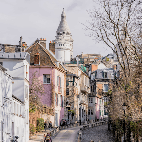 Explore the charming streets of neighbouring Montmartre