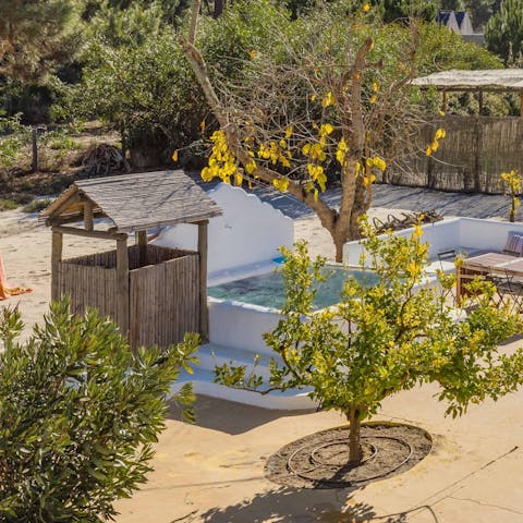 Cool off in the plunge pool as the Portuguese sun shines down