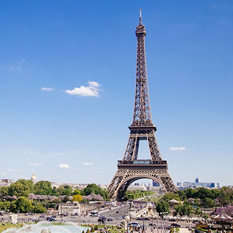 Cross the Seine to visit the Eiffel Tower – the icon of Paris