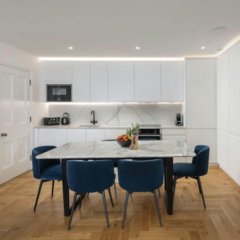 Start your day with a cooked breakfast in the bright, attractive dining space