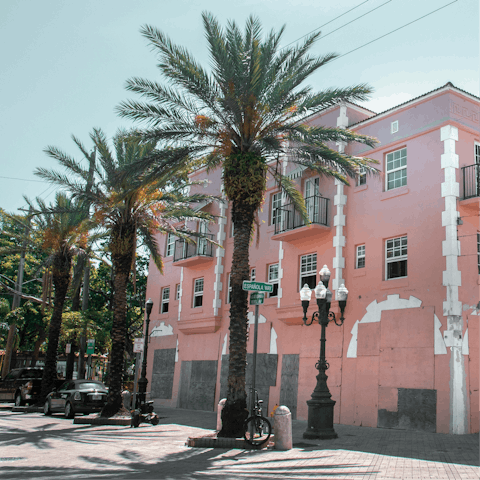 Take a ten minute drive north to the vibrant Little Havana