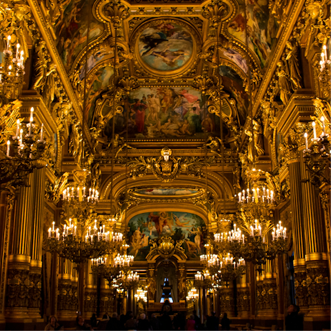 Be inspired while exploring Palais Garnier – a short walk away
