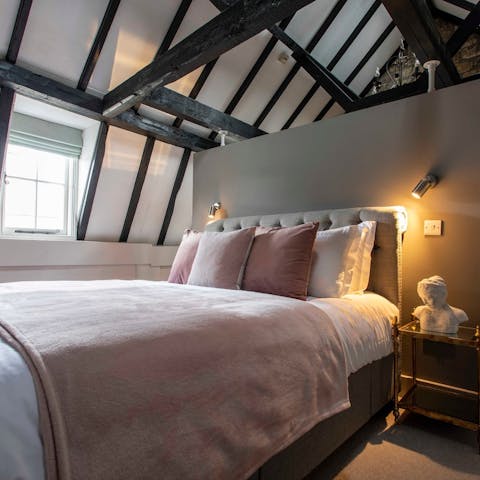 Sleep under the rafters in a historic building