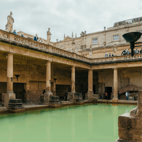 Stay just around the corner from the Roman Baths