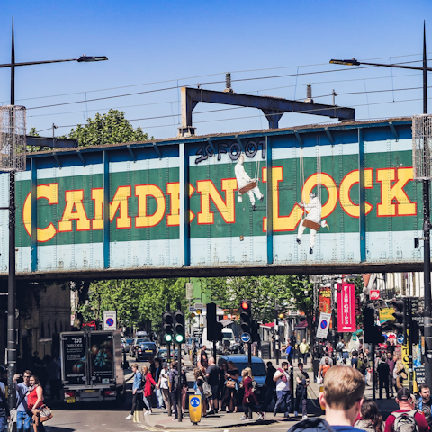 Stay in the heart of trendy Camden, just an eight-minute walk from the markets