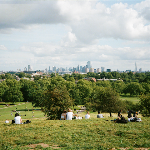 Take a picnic up to Primrose Hill and look out across the London skyline
