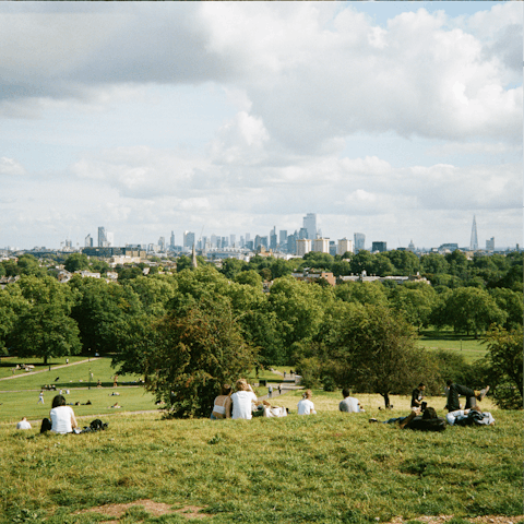 Take a picnic up to Primrose Hill and look out across the London skyline