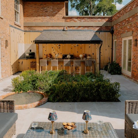Spend sunny afternoons in the south-facing courtyard