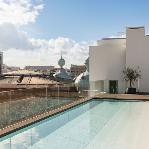 Feel refreshed and relaxed after a swim in the pool