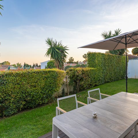 Enjoy beautiful evenings in your own private sanctuary